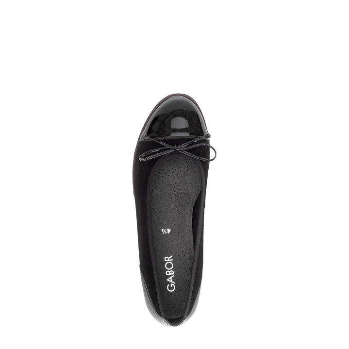 WOMEN'S GABOR 3007.01.007 PAULA FLAT | BLACK