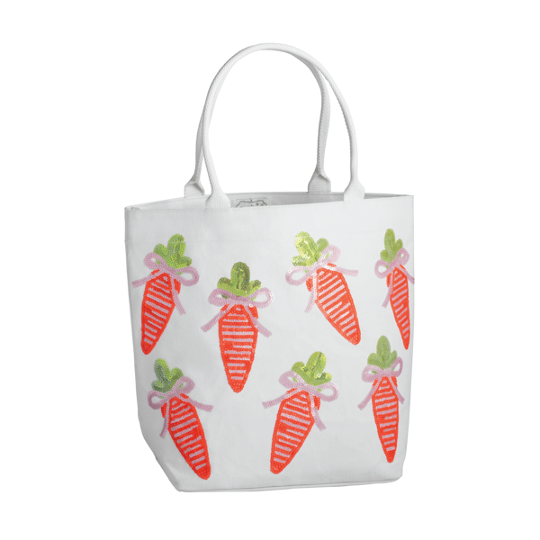 MUDPIE EASTER TOTE | WHITE