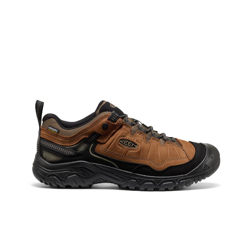 MEN'S KEEN TARGHEE IV WATERPROOF HIKING SHOE | BISON | BLACK
