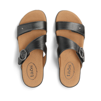WOMEN'S TAOS WESTSIDE SANDAL | BLACK METALLIC