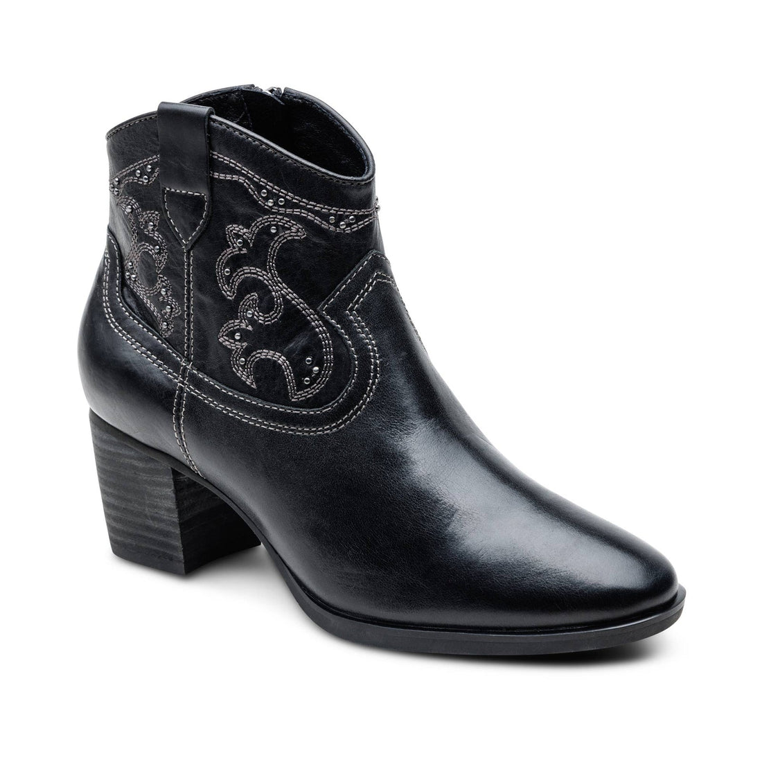 WOMEN'S AETREX REAGAN HEEL BOOT | BLACK