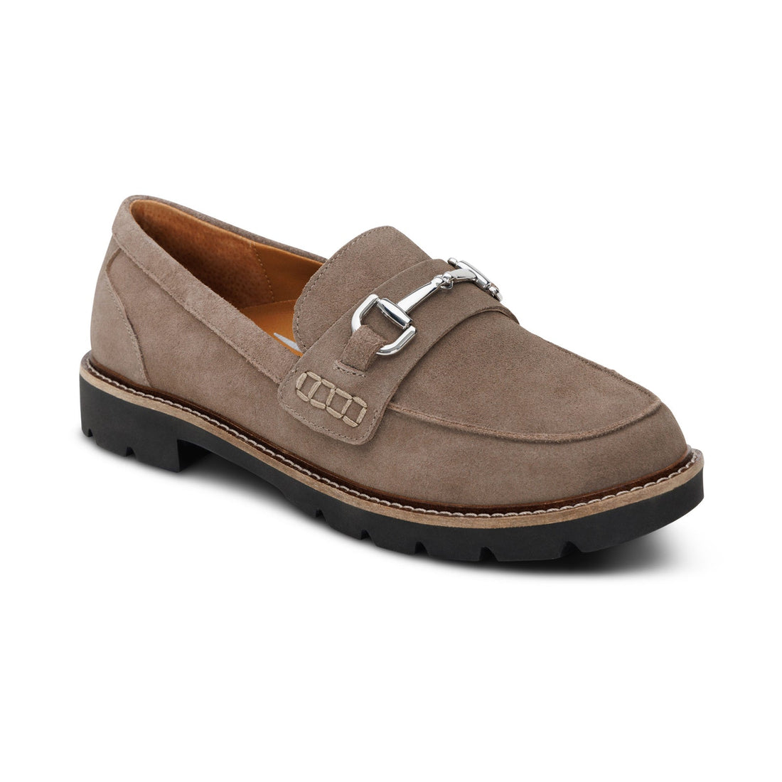 WOMEN'S AETREX COLLETTE LOAFER | TAUPE SUEDE