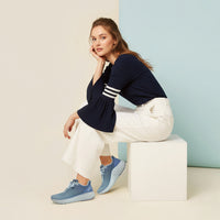 WOMEN'S AETREX DANIKA ARCH SUPPORT SNEAKER | SKY BLUE