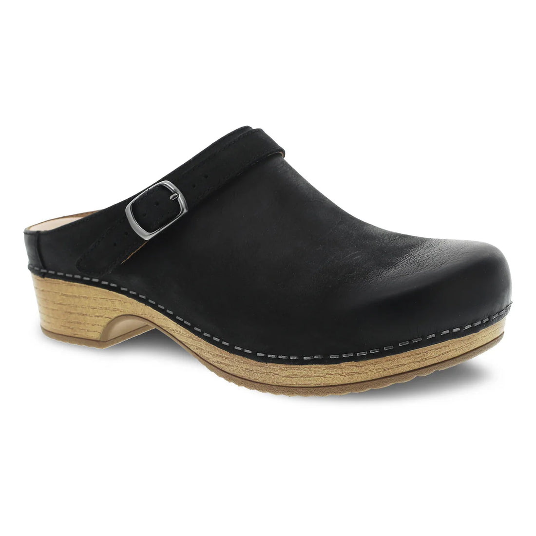 WOMEN'S DANSKO BERRY | BLACK BURNISHED NUBUCK MULE