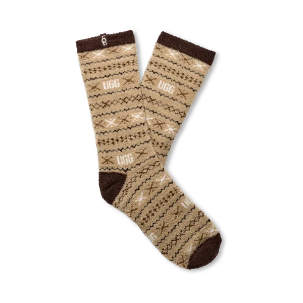 WOMEN'S UGG LESLIE GRAPHIC CREW SOCK | COLA MULTI UGGISLE