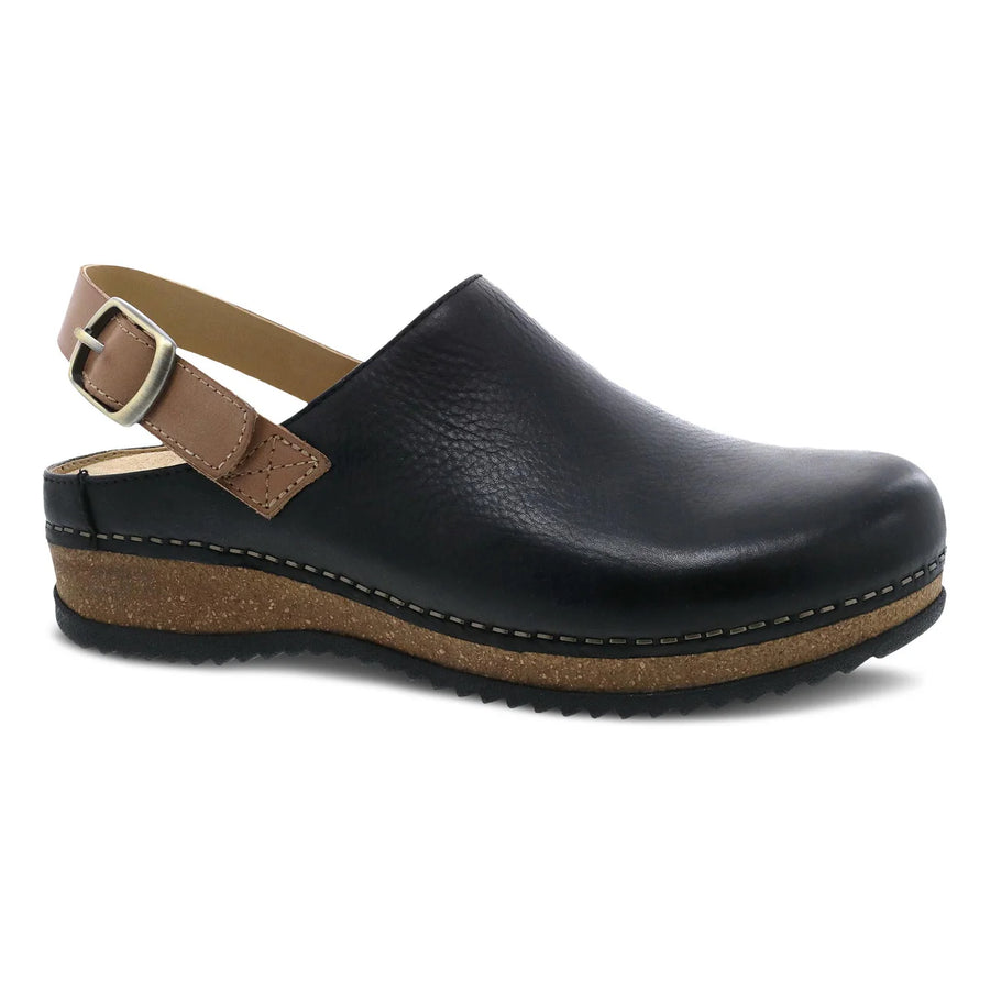 WOMEN'S DANSKO MERRIN | BLACK WAXY MILLED MULE