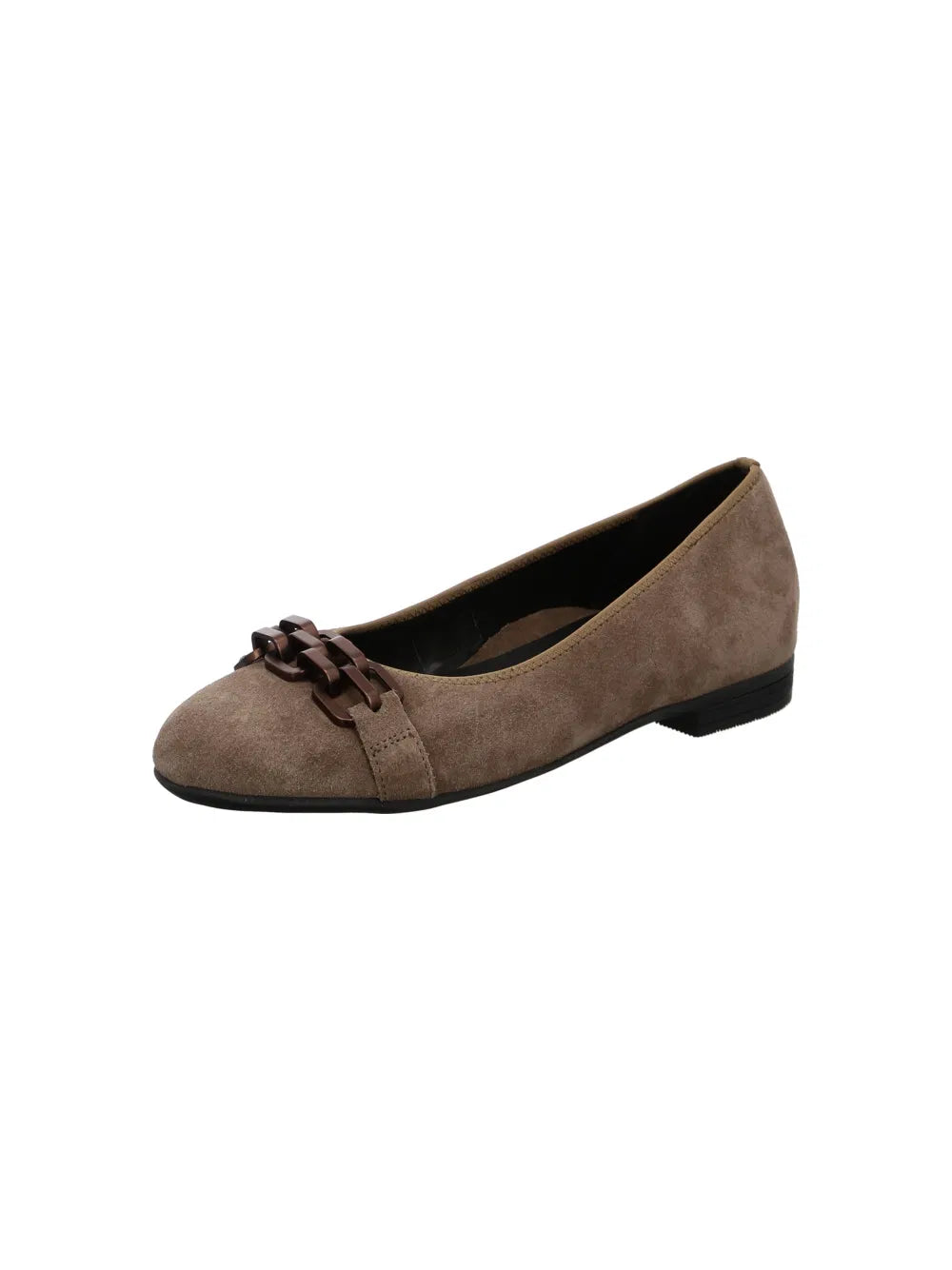 WOMEN'S ARA SCOUT BALLET FLAT CHAIN | SESAME SUEDE