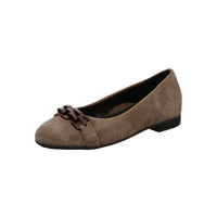 WOMEN'S ARA SCOUT BALLET FLAT CHAIN | SESAME SUEDE