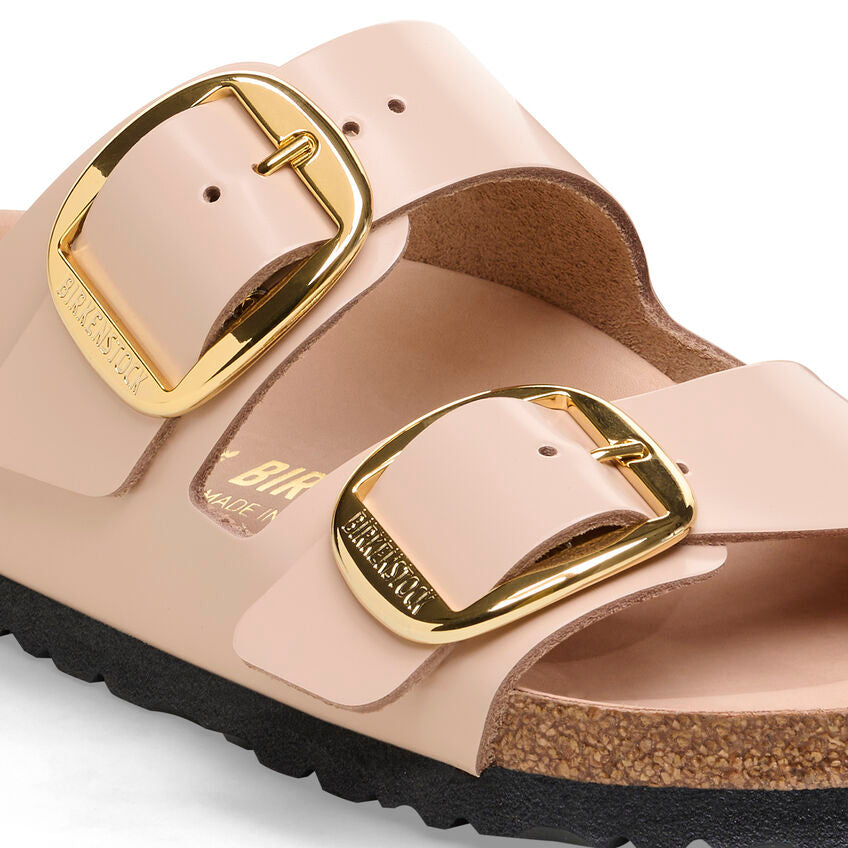 WOMEN'S BIRKENSTOCK ARIZONA BIG BUCKLE | HIGH-SHINE NEW BEIGE