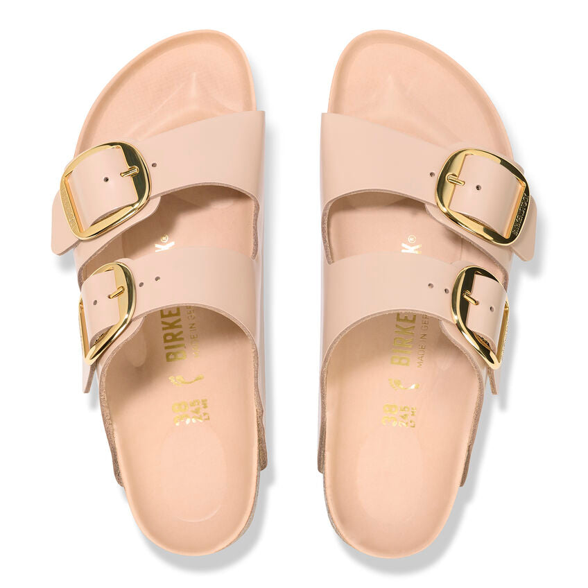 WOMEN'S BIRKENSTOCK ARIZONA BIG BUCKLE | HIGH-SHINE NEW BEIGE