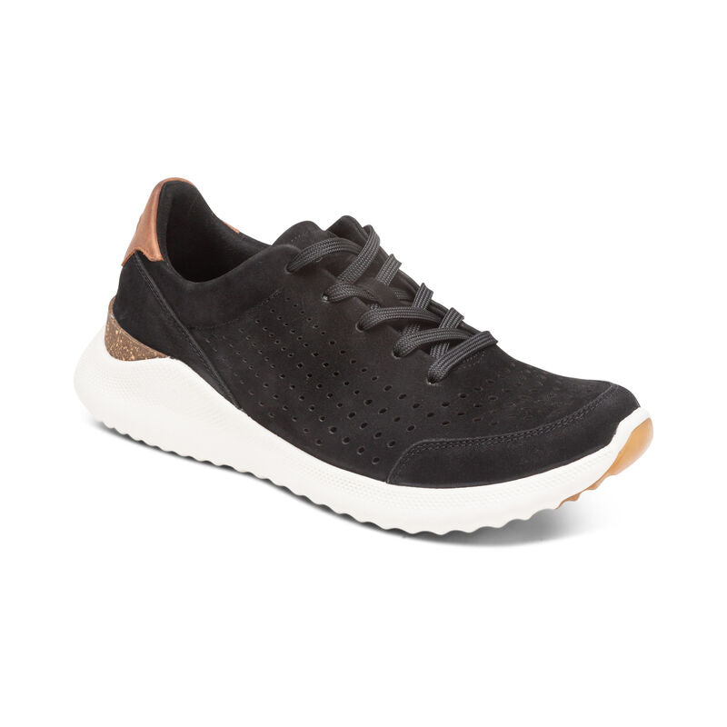 WOMEN'S AETREX LAURA ARCH SUPPORT SNEAKERS | BLACK