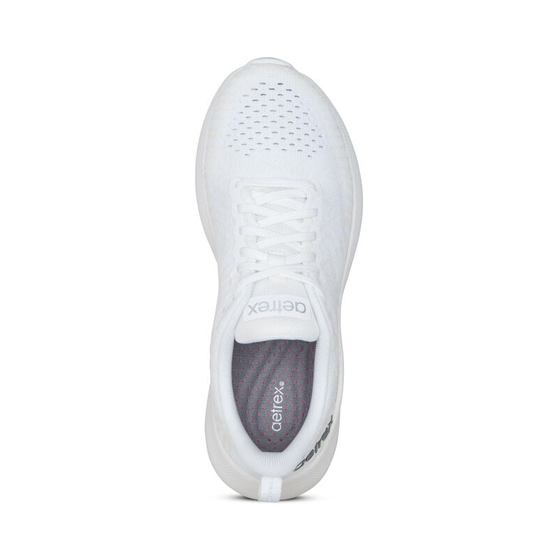 WOMEN'S AETREX EMERY ARCH SUPPORT SNEAKER | WHITE