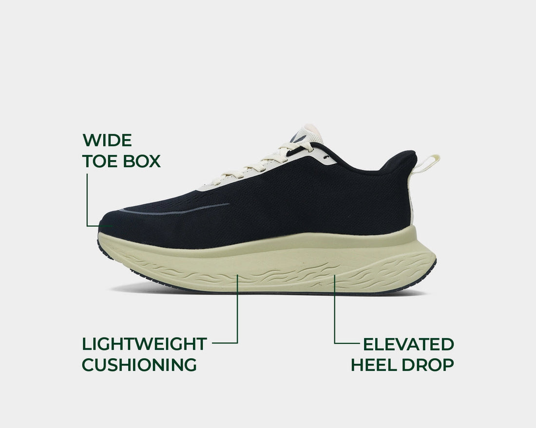 MEN'S VELOCI ASCENT | BLACK / CREAM