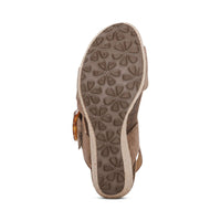 WOMEN'S AETREX ASHLEY ARCH SUPPORT WEDGE SANDAL | TAUPE