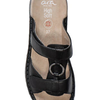 WOMEN'S ARA HERRA SLIDE SANDAL | BLACK