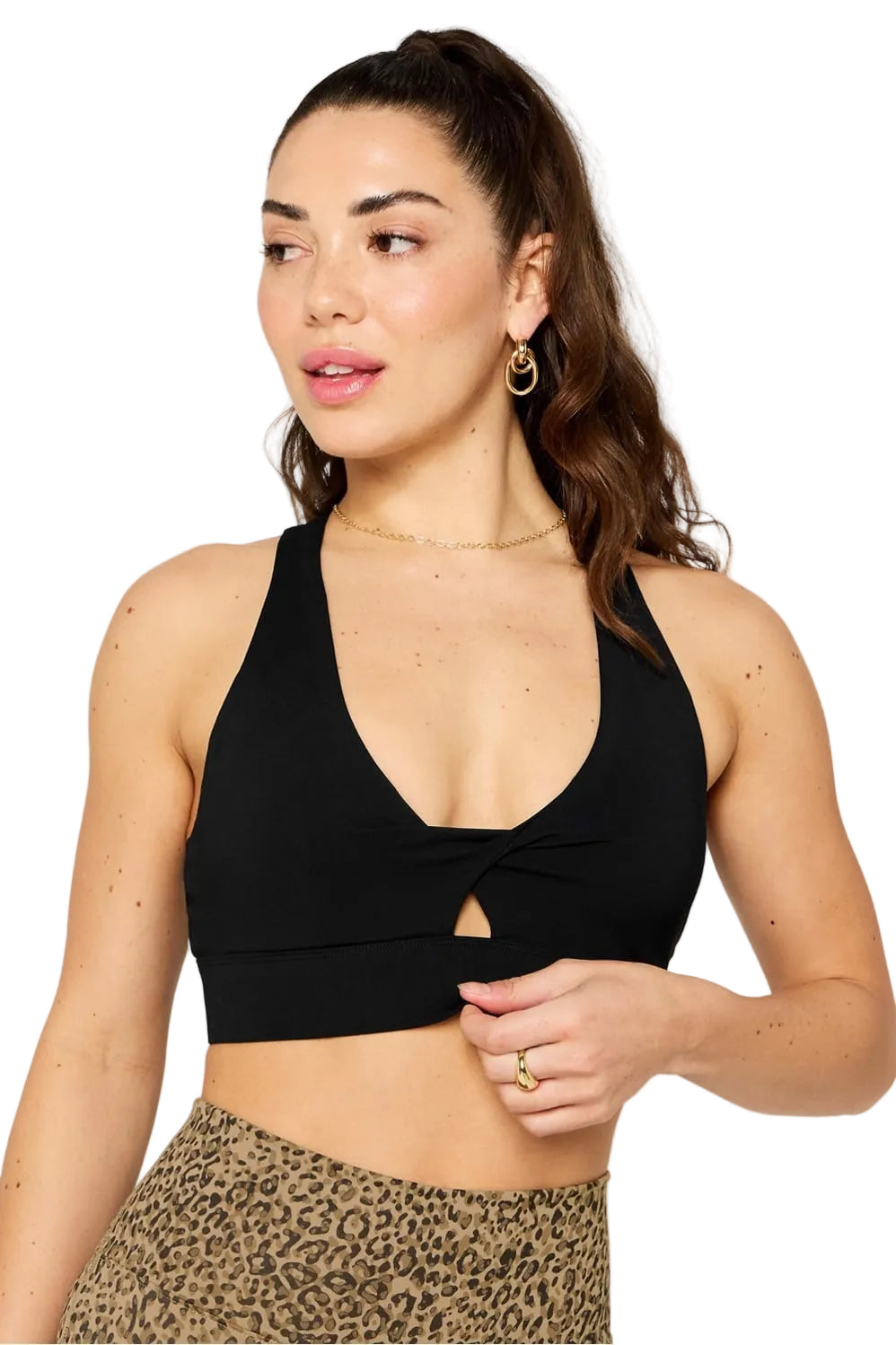 WOMEN'S FABLETICS OASIS TWIST SPORTS BRA | BLACK