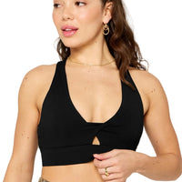 WOMEN'S FABLETICS OASIS TWIST SPORTS BRA | BLACK