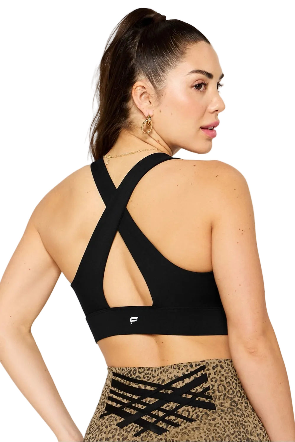 WOMEN'S FABLETICS OASIS TWIST SPORTS BRA | BLACK