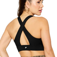 WOMEN'S FABLETICS OASIS TWIST SPORTS BRA | BLACK
