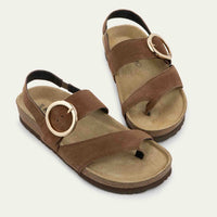 WOMENS NAOT BALTIMORE SANDAL | BROWN CEDAR SUEDE