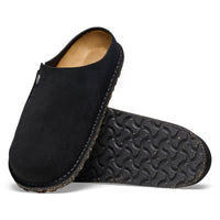 UNISEX BIRKENSTOCK ZERMATT PREMIUM SUEDE CLOG | BLACK