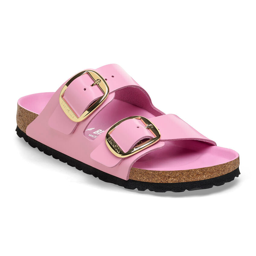 WOMEN'S BIRKENSTOCK ARIZONA BIG BUCKLE | HIGH-SHINE FONDANT PINK