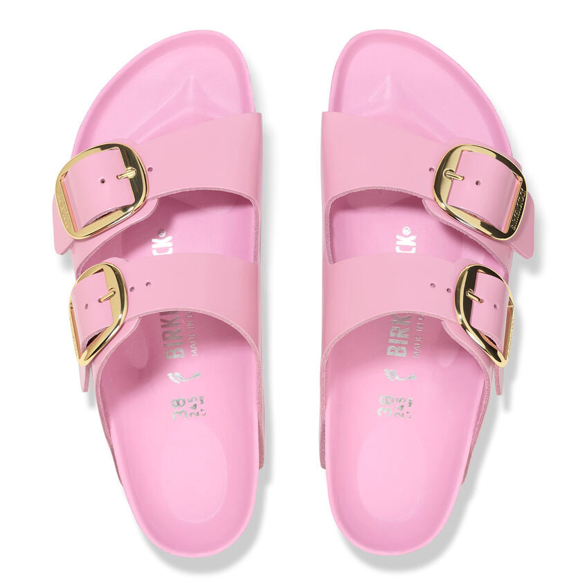 WOMEN'S BIRKENSTOCK ARIZONA BIG BUCKLE | HIGH-SHINE FONDANT PINK