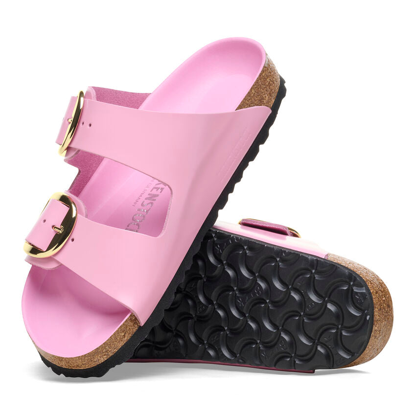 WOMEN'S BIRKENSTOCK ARIZONA BIG BUCKLE | HIGH-SHINE FONDANT PINK