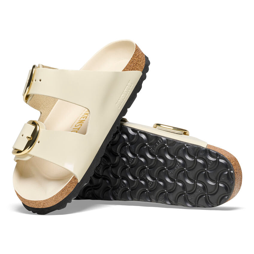 UNISEX BIRKENSTOCK ARIZONA BIG BUCKLE | HIGH SHINE ECRU