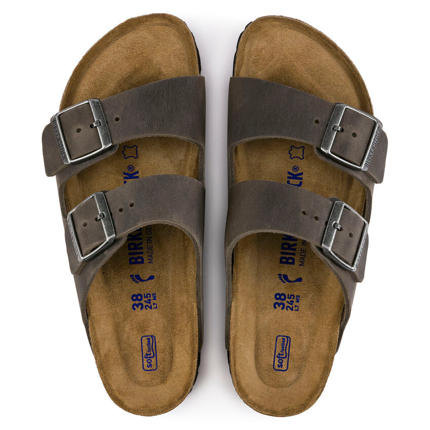 UNISEX BIRKENSTOCK ARIZONA SOFT FOOT BED | IRON