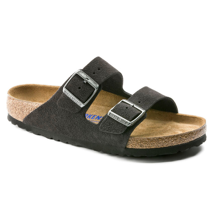 UNISEX BIRKENSTOCK ARIZONA SOFT FOOT BED | VELVET GREY