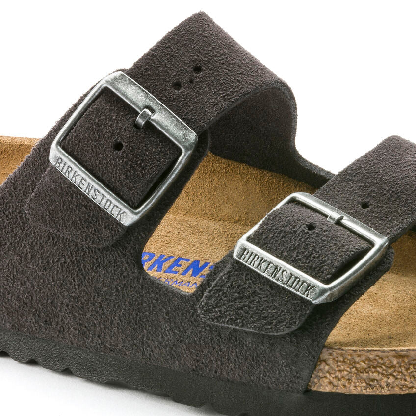 UNISEX BIRKENSTOCK ARIZONA SOFT FOOT BED | VELVET GREY