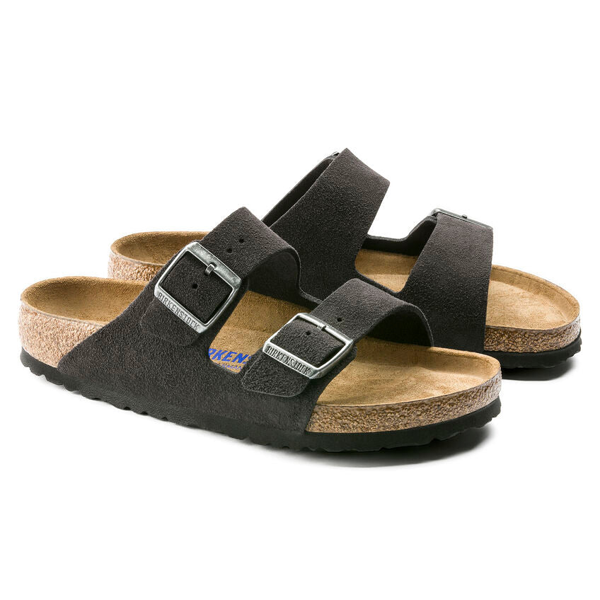 UNISEX BIRKENSTOCK ARIZONA SOFT FOOT BED | VELVET GREY