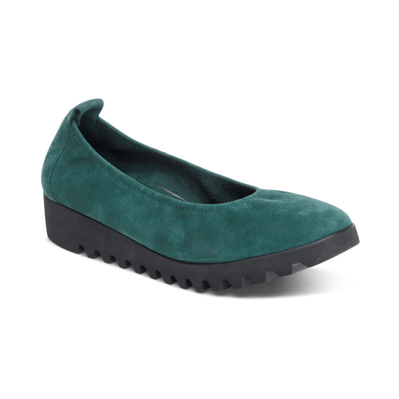 WOMEN'S AETREX BRIANNA BALLET FLAT | DARK TEAL