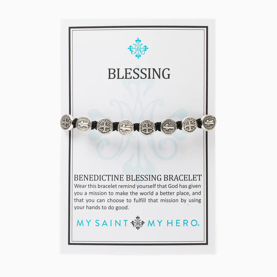 MY SAINT | MY HERO BENEDICTINE BLESSING BRACELET | TAN / MIXED