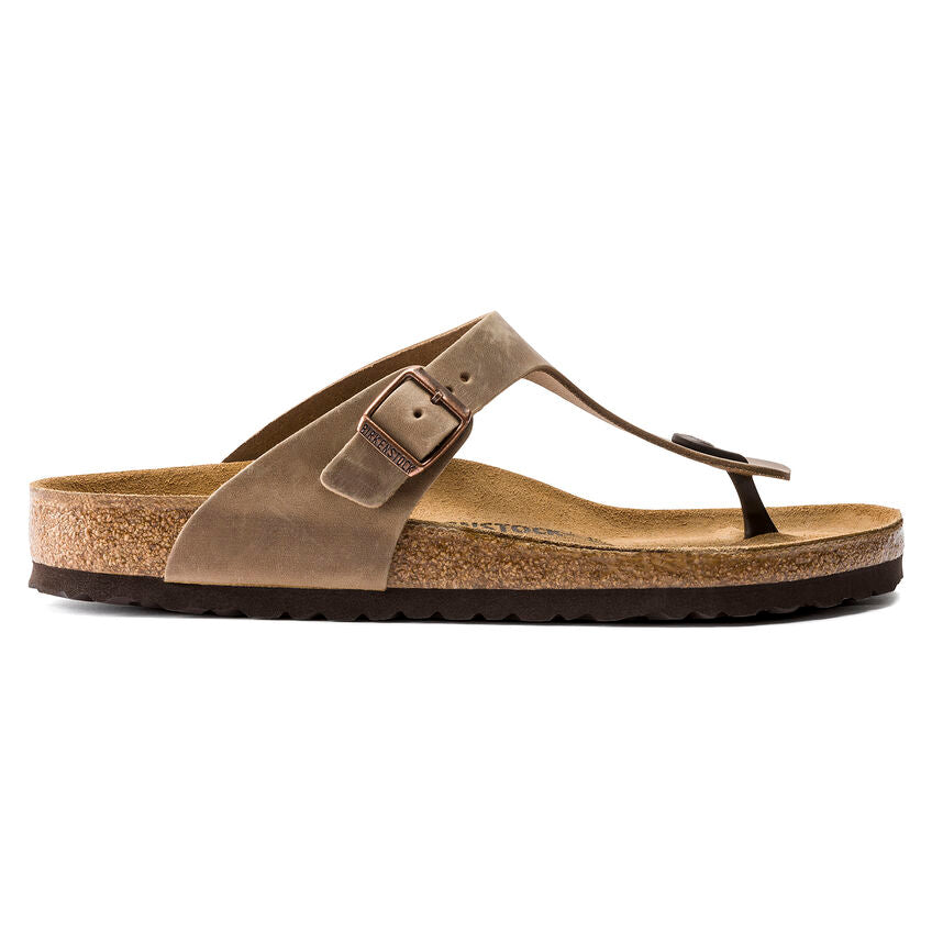 WOMEN'S BIRKENSTOCK GIZEH | TOBACCO OILED LEATHER