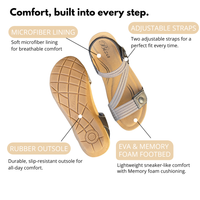 WOMEN'S BIZA LUNA SANDAL | SAND MULTI