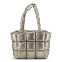 C.O.B by CULTURE OF BRAVE BIGTIME TOTE HANDBAG | CHAMPAGNE