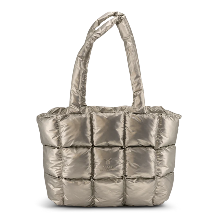 C.O.B by CULTURE OF BRAVE BIGTIME TOTE HANDBAG | CHAMPAGNE