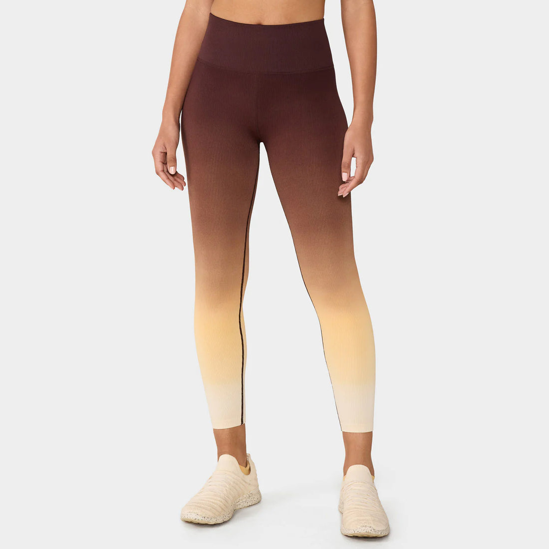 WOMEN'S TAVI SEAMLESS 7/8 RIB TIGHT PANTS | FADED OMBRE