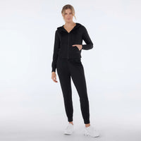 WOMEN'S TAVI SOFT TEC ZIP JOGGER | EBONY