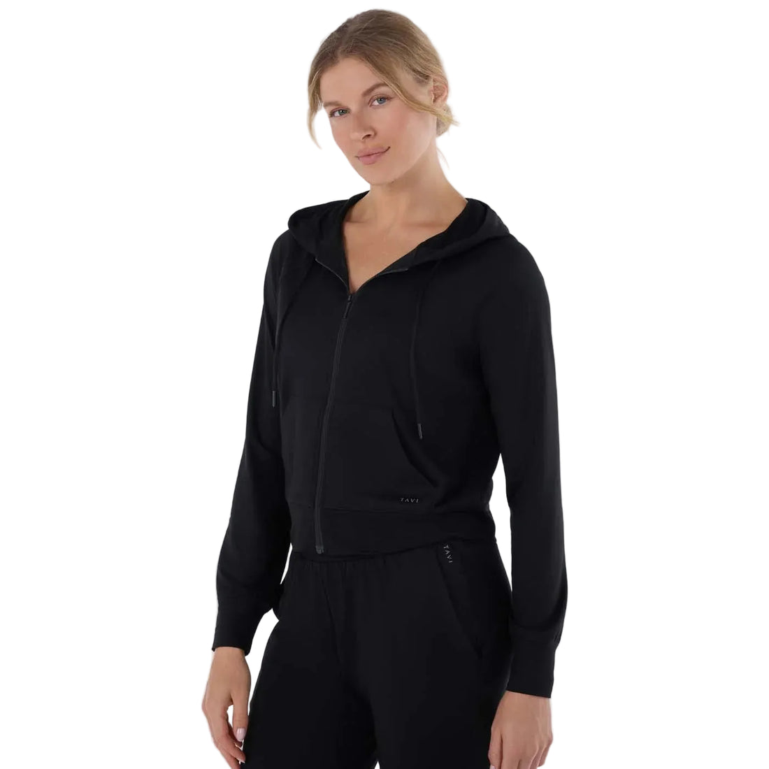 WOMEN'S TAVI SOFT TEC ZIP HOODIE | EBONY