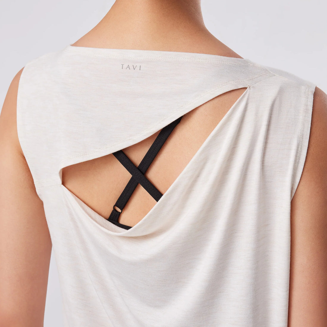 WOMEN'S TAVI DRAPED BACK TANK | OAT