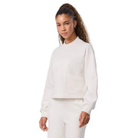 WOMEN'S TAVI HIGH COLLAR SWEATSHIRT | COCONUT