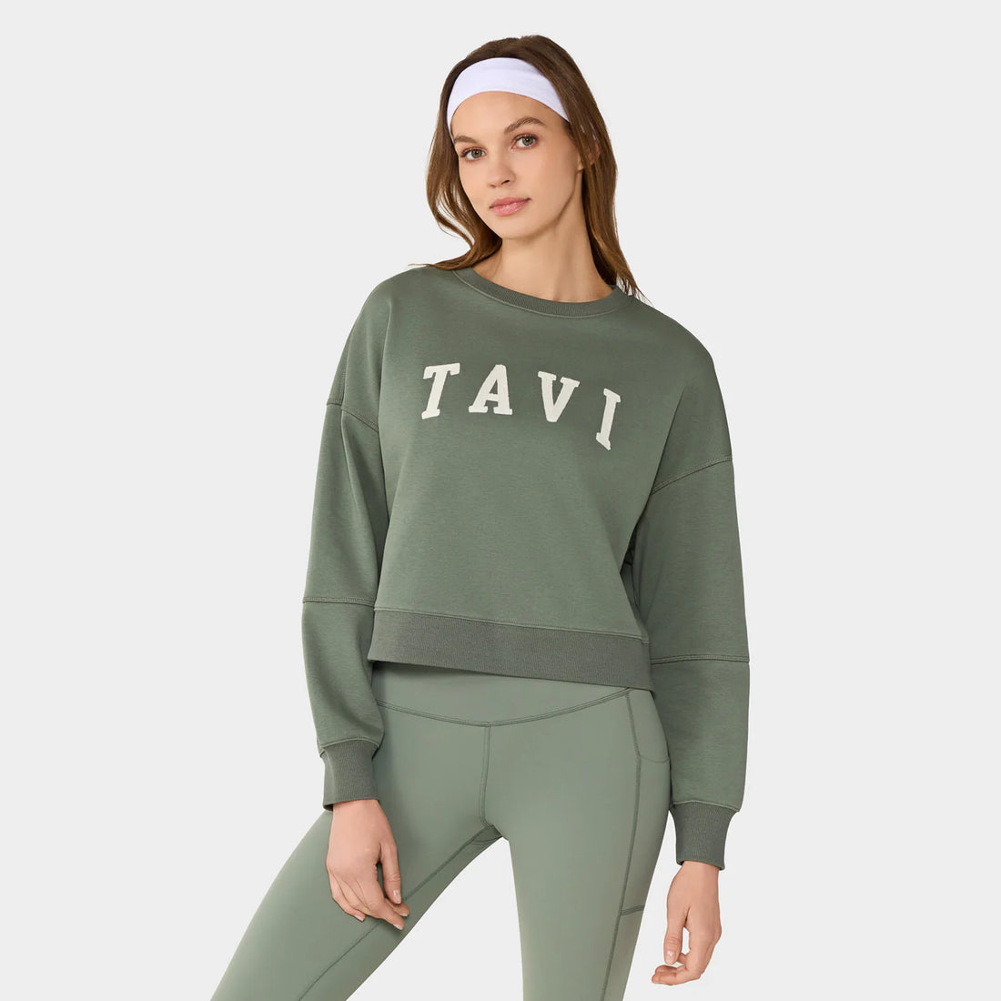 WOMEN'S TAVI FRENCH TERRY SWEATSHIRT | LEAF
