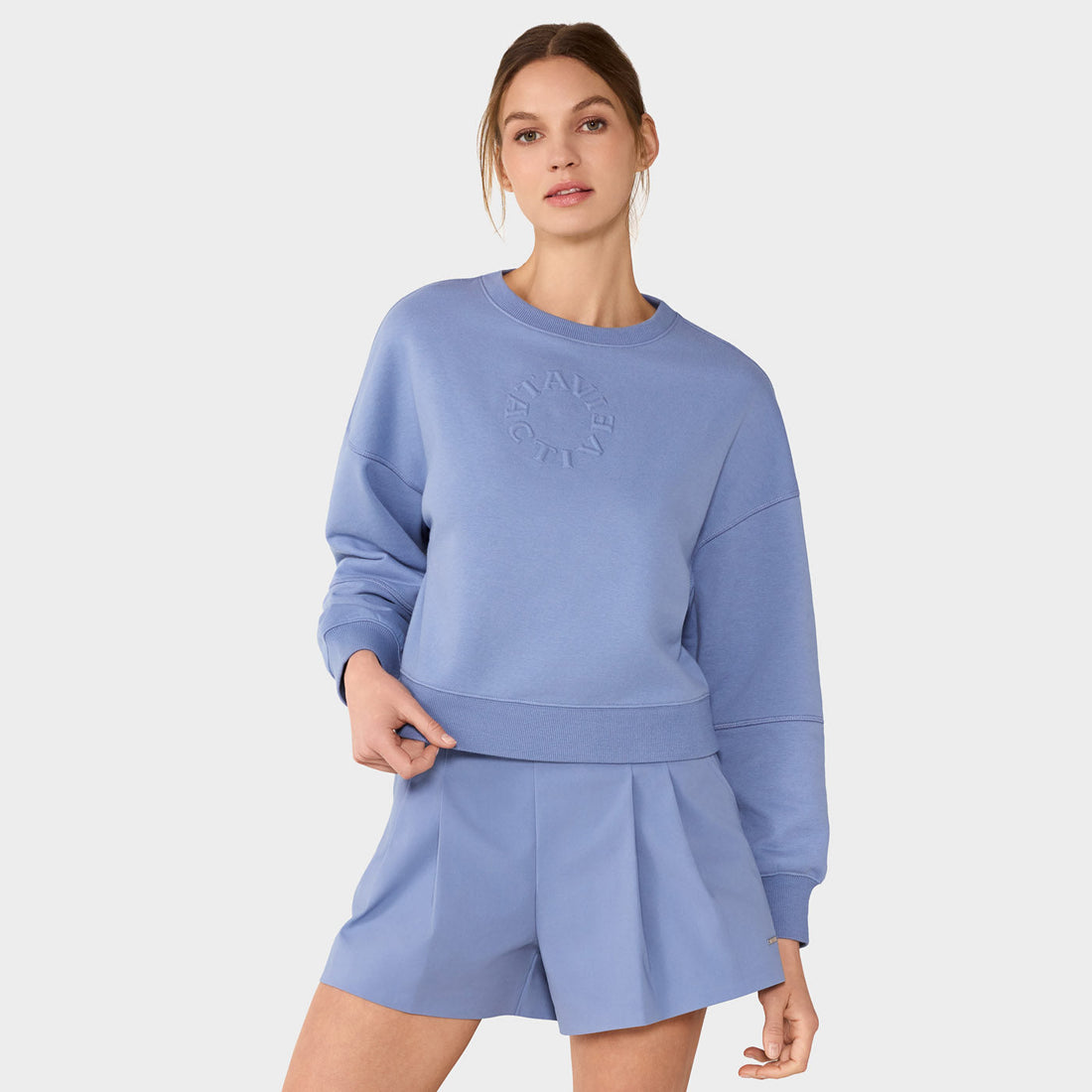WOMEN'S TAVI FRENCH TERRY SWEATSHIRT |SERENE BLUE