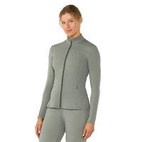 WOMEN'S TAVI MOCK NECK FULL ZIP JACKET | LEAF