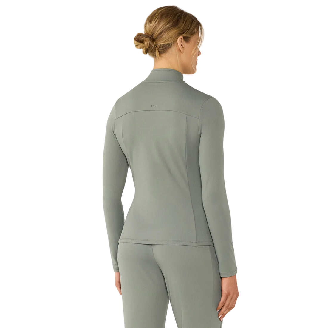 WOMEN'S TAVI MOCK NECK FULL ZIP JACKET | LEAF