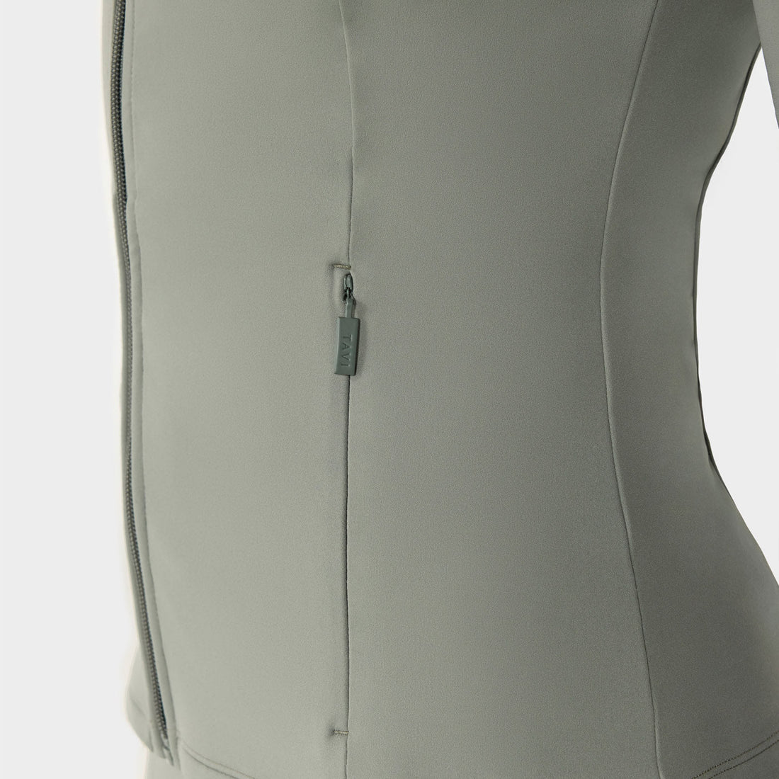 WOMEN'S TAVI MOCK NECK FULL ZIP JACKET | LEAF