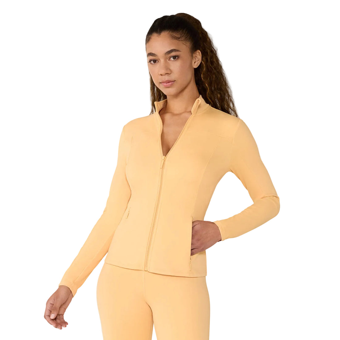 WOMEN'S TAVI MOCK NECK FULL ZIP JACKET | SUNRISE